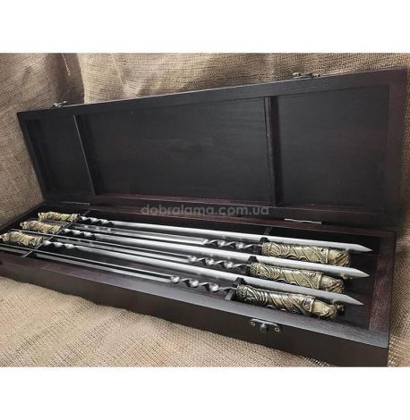 Набор шампуров "Верный друг" (в деревянном кейсе)