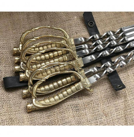 Набір шампурів "Мушкетери" (в шкіряному сагайдаку)