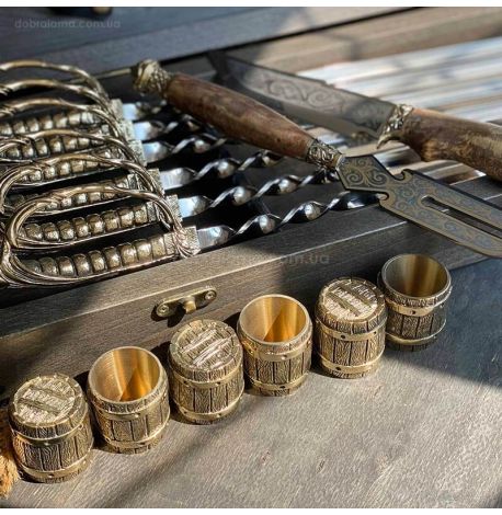 Набір для шашлику «Шпаги» (в дерев'яному кейсі)