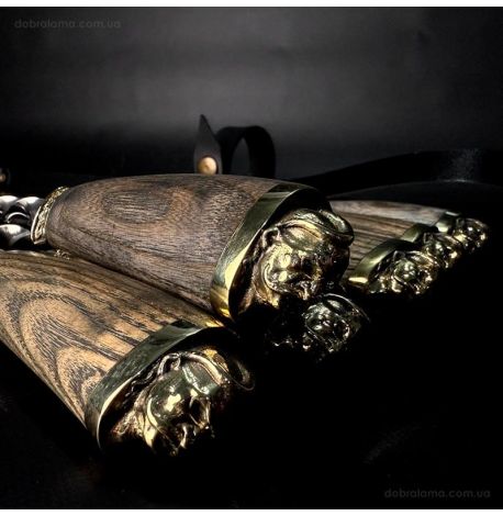 Набір шампурів «Козак ясен» (у шкіряному сагайдаку)