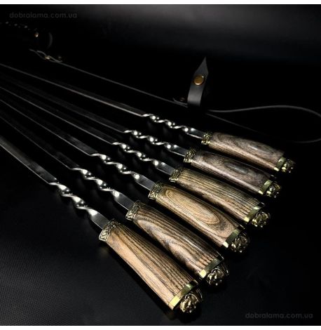 Набір шампурів «Козак ясен» (у шкіряному сагайдаку)