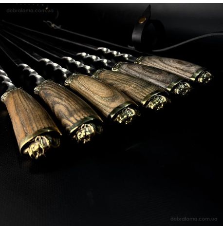 Набір шампурів «Козак ясен» (у шкіряному сагайдаку)