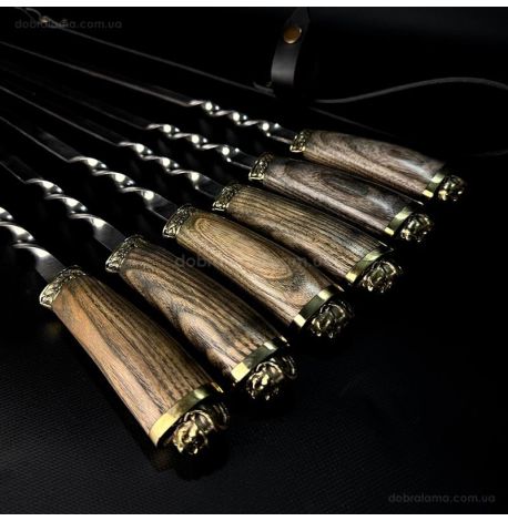 Набір шампурів «Козак ясен» (у шкіряному сагайдаку)