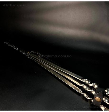 Набір шампурів «Тризуб ясен» (у шкіряному сагайдаку)