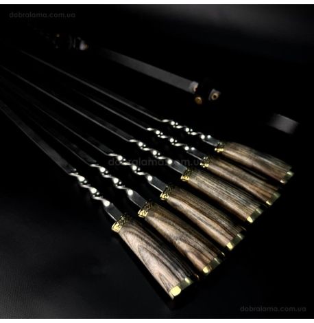 Набір шампурів «Тризуб ясен» (у шкіряному сагайдаку)