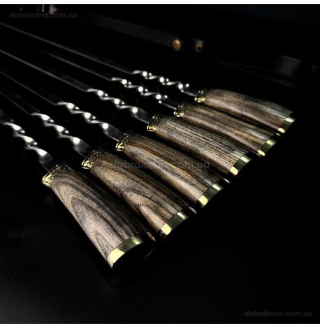 Набір шампурів «Тризуб ясен» (у шкіряному сагайдаку)