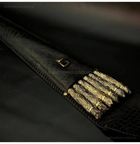 Набір шампурів «Дикі звірі» (в шкіряному закритому сагайдаку)