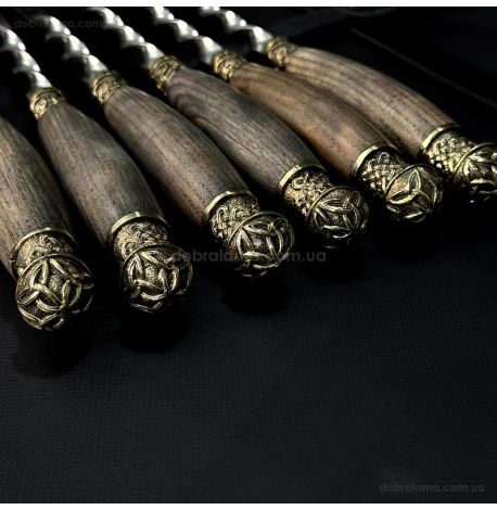 Набір шампурів «Класика ясен» (у шкіряному сагайдаку)