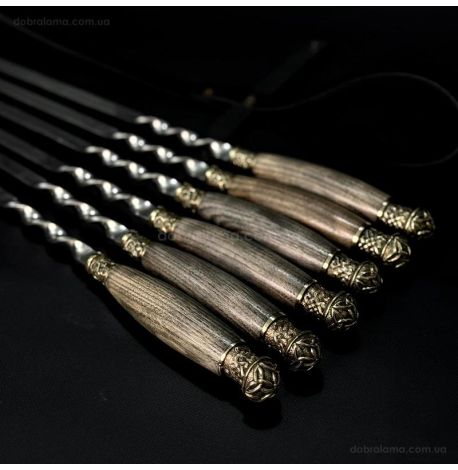 Набір шампурів «Класика ясен» (у шкіряному сагайдаку)