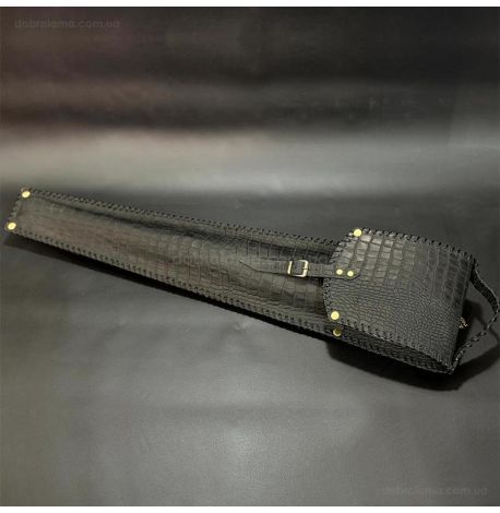 Набір шампурів «Мисливський ясен» з виделкою та подвійним шампуром (в шкіряному закритому сагайдаку)