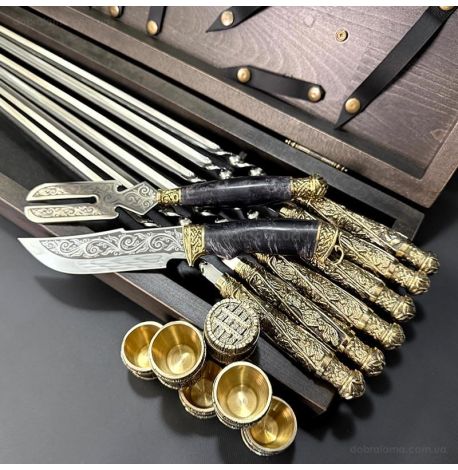 Набір для шашлику «Класичний» (в дерев'яному кейсі)