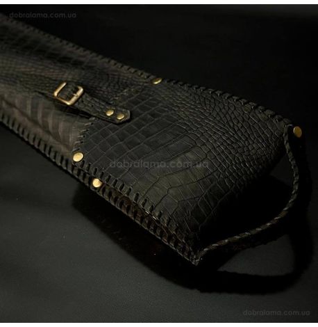 Набір шампурів "Дикі звірі" з виделкою та подвійним шампуром (в шкіряному закритому сагайдаку)