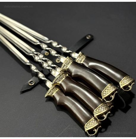 Набор шампуров «Классический №3» (в кожаном колчане)