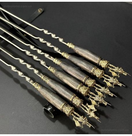 Набір шампурів «Рибалка ясен» (у шкіряному сагайдаку)