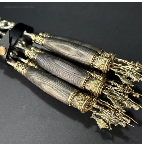 Набір шампурів «Рибалка ясен» (у шкіряному сагайдаку)