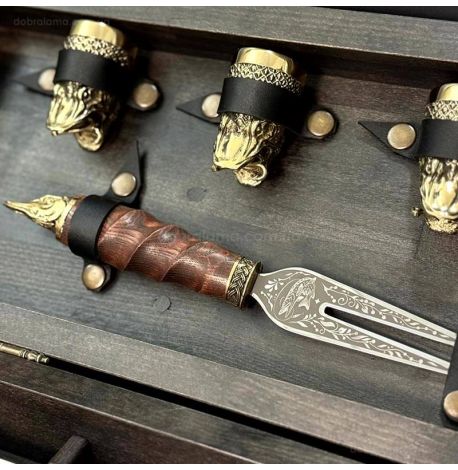 Набір для шашлику «Щучий апетит ясен» (в дерев'яному кейсі)