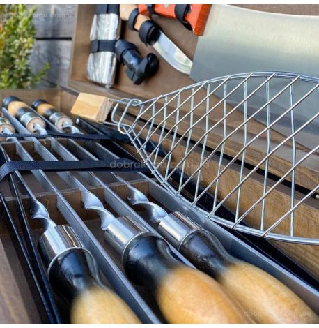 Набір для шашлику «Майстер BBQ» (у дерев'яному кейсі)
