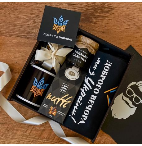 Подарочный набор для мужчин «Доброго вечора. Ми з України!»