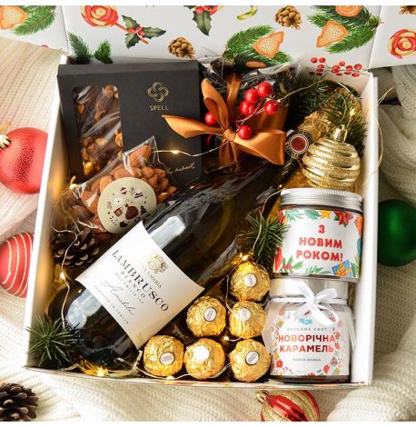 Новорічний подарунковий набір «Святкове ламбруско»