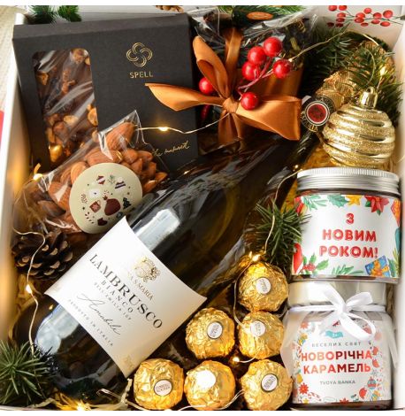 Новорічний подарунковий набір «Святкове ламбруско»