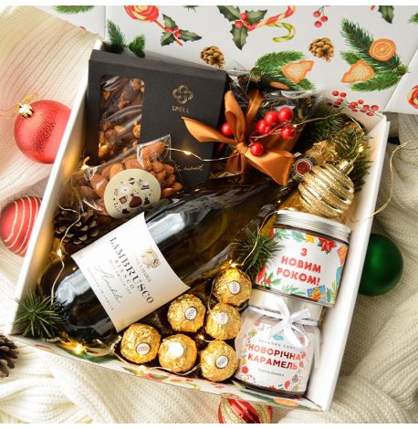 Новорічний подарунковий набір «Святкове ламбруско»