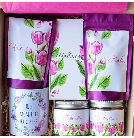 Подарунковий набір «З тюльпанами» L