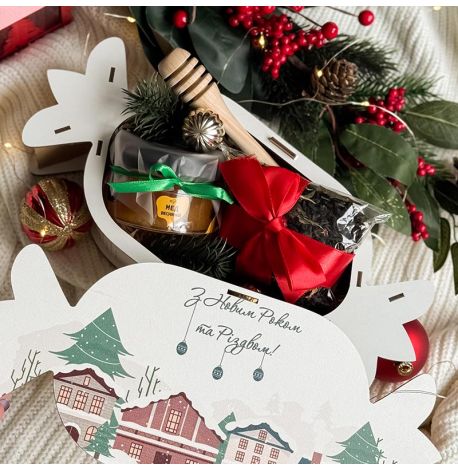 Новогодний подарочный набор «Новорічна цукерка з медом»