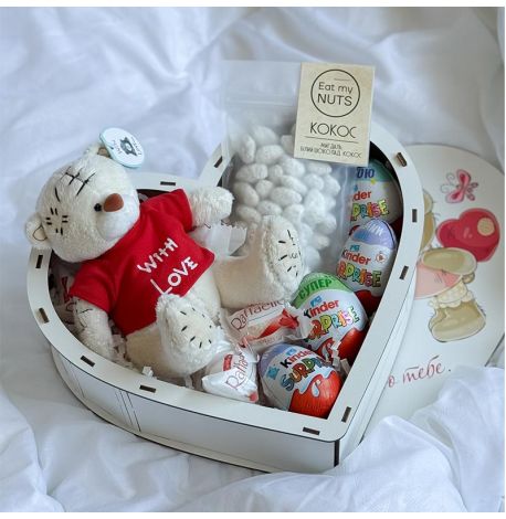Подарочный бокс для девушки «Солодкий ведмедик»