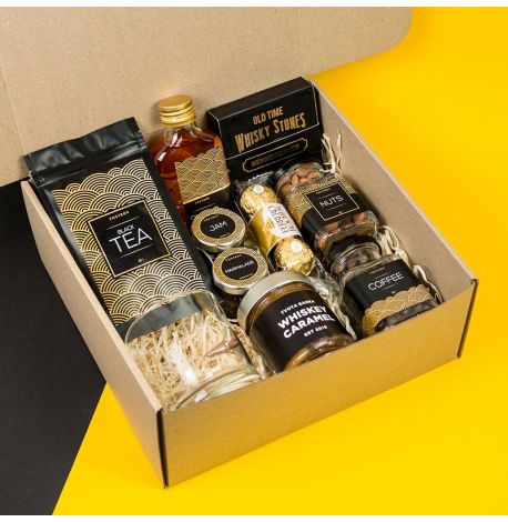 Подарунковий набір для чоловіків Black-Gold L з кулею