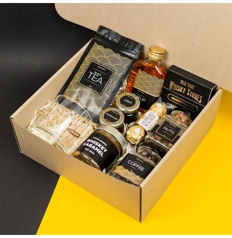 Подарунковий набір для чоловіків Black-Gold L з кулею