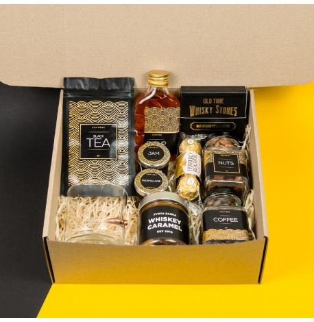 Подарунковий набір для чоловіків Black-Gold L з кулею