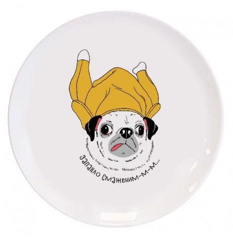 Тарелка Chiken Pug