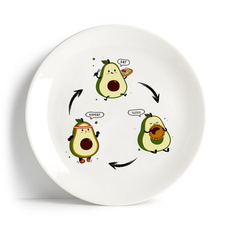 Тарелка Avo Eat-Sleep-Repeat