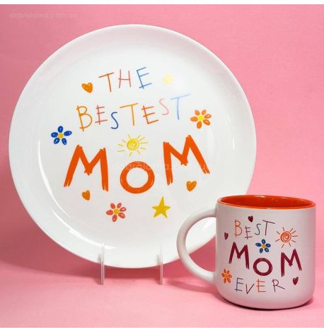 Тарелка The bestest mom