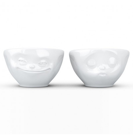 Набор 2-х пиал Tassen Grinning&Kissing (100 мл), фарфор