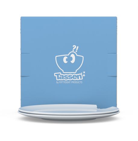 Набор 2-х десертных тарелок Tassen (20 см), фарфор