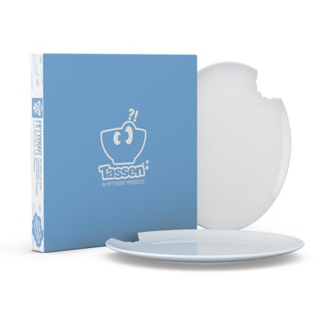 Набор 2-х десертных тарелок Tassen (20 см), фарфор