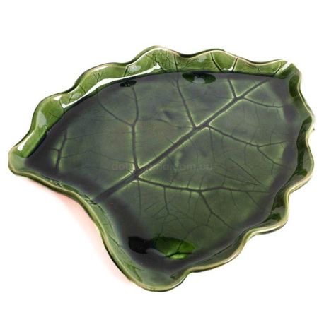 Тарелка-листок «Лопух» (зеленая)