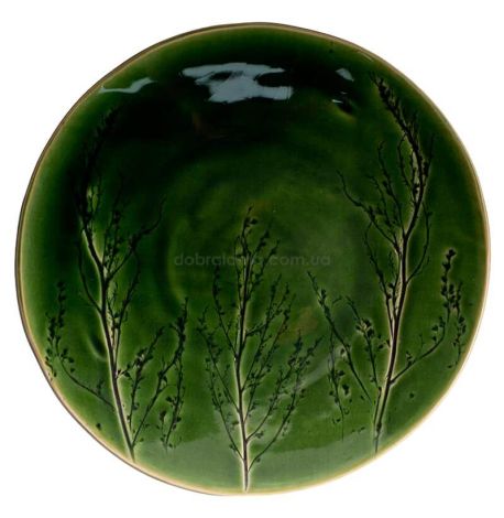 Тарелка «Разнотравье» 26 см (зеленая)
