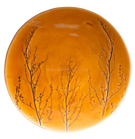 Тарелка «Разнотравье» 26 см (желтая)
