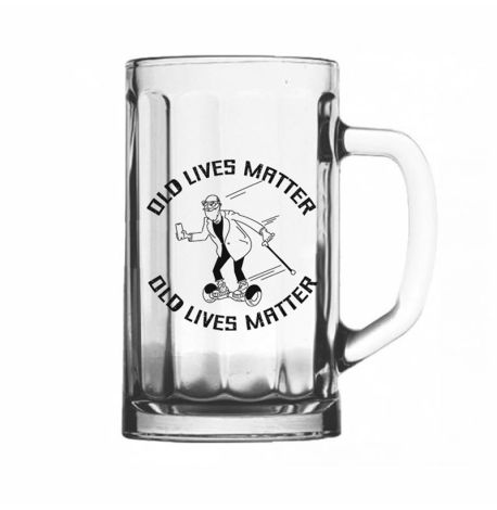 Пивной бокал Old lives matter (500 мл)