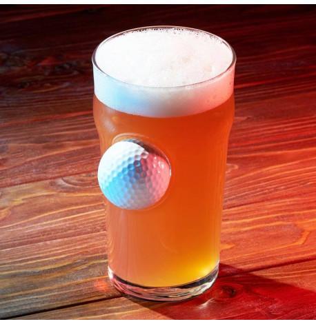 Набор 2-х пивных бокалов с мячом для гольфа