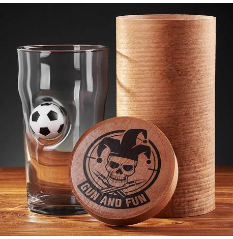 Бокал для пива с мячом