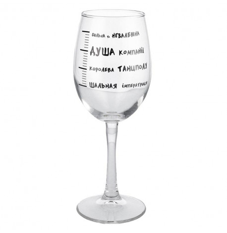 Бокал для вина "Шкала сп'яніння" (360 мл)
