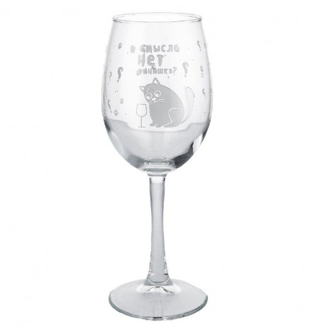 Бокал для вина "В смысле нет винишка?" (360 мл)