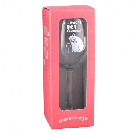 Бокал для вина "В смысле нет винишка?" (360 мл)