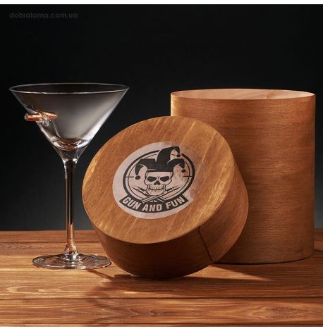 Бокал для мартини с пулей 7.62 мм