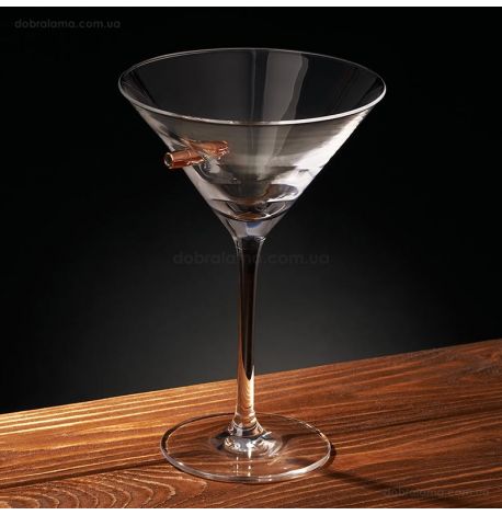 Бокал для мартини с пулей 7.62 мм