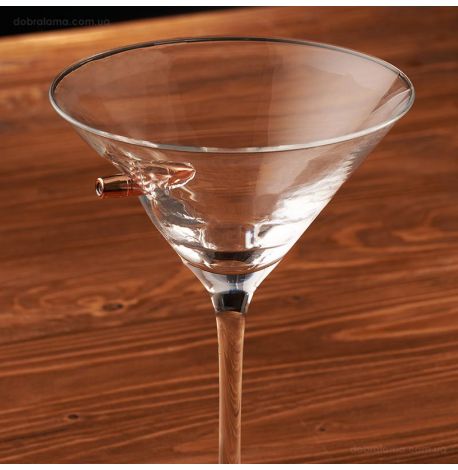 Бокал для мартини с пулей 7.62 мм