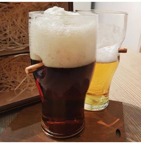 Набор 2-х пивных бокалов с пулей 7.62 мм